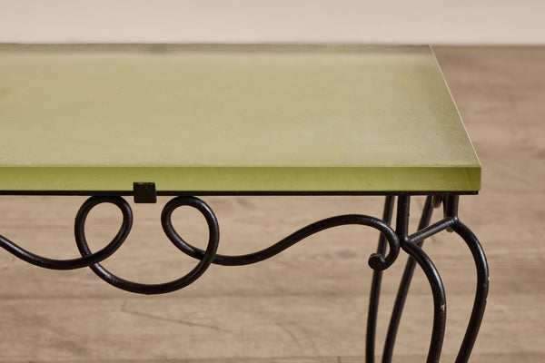 Metal & Glass Side Table