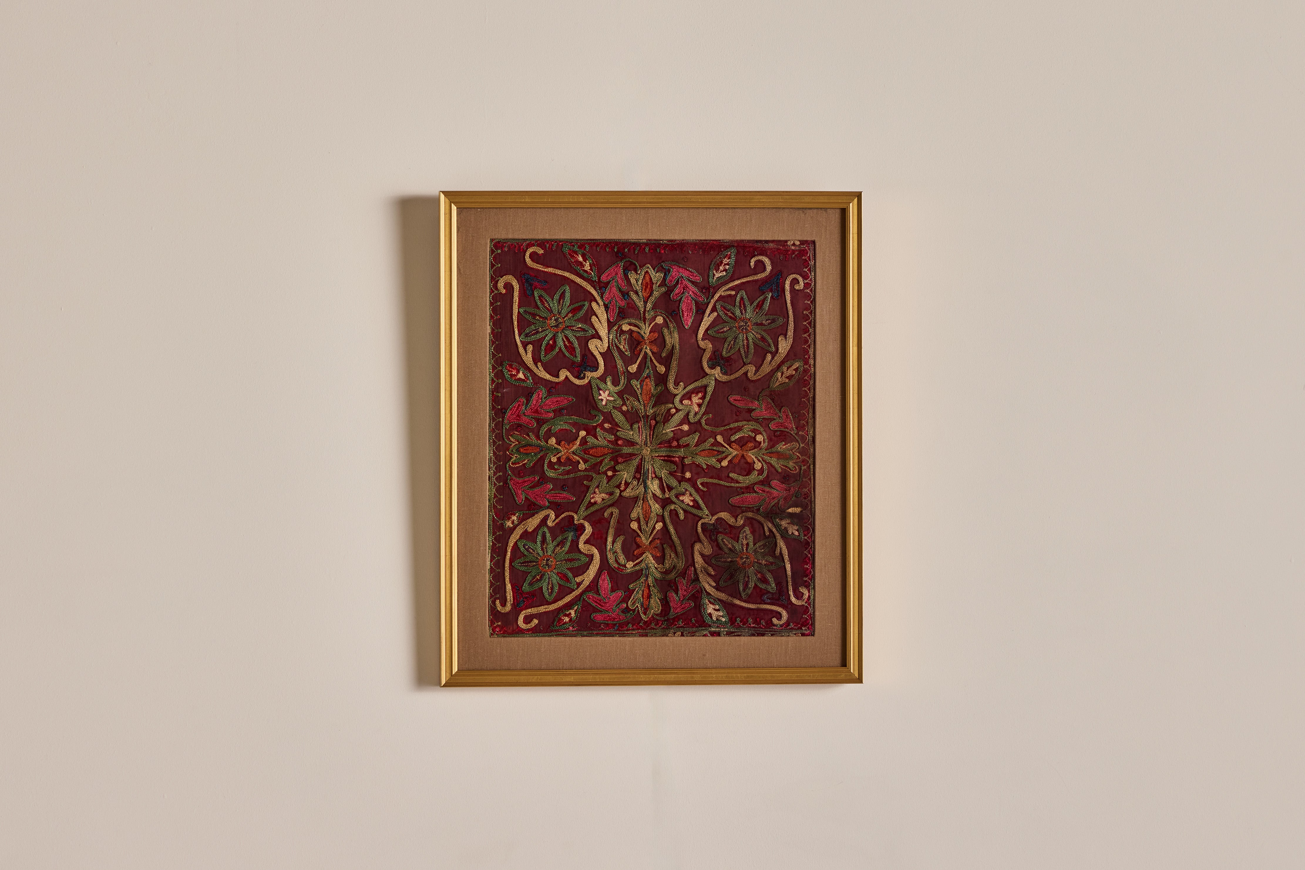 19th Century Embroidered Textile Art