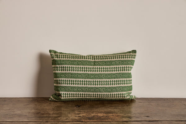 Susan Deliss Pillow in Patmos Hedge Green