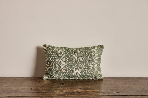 Susan Deliss Pillow in Criss Cross Sage