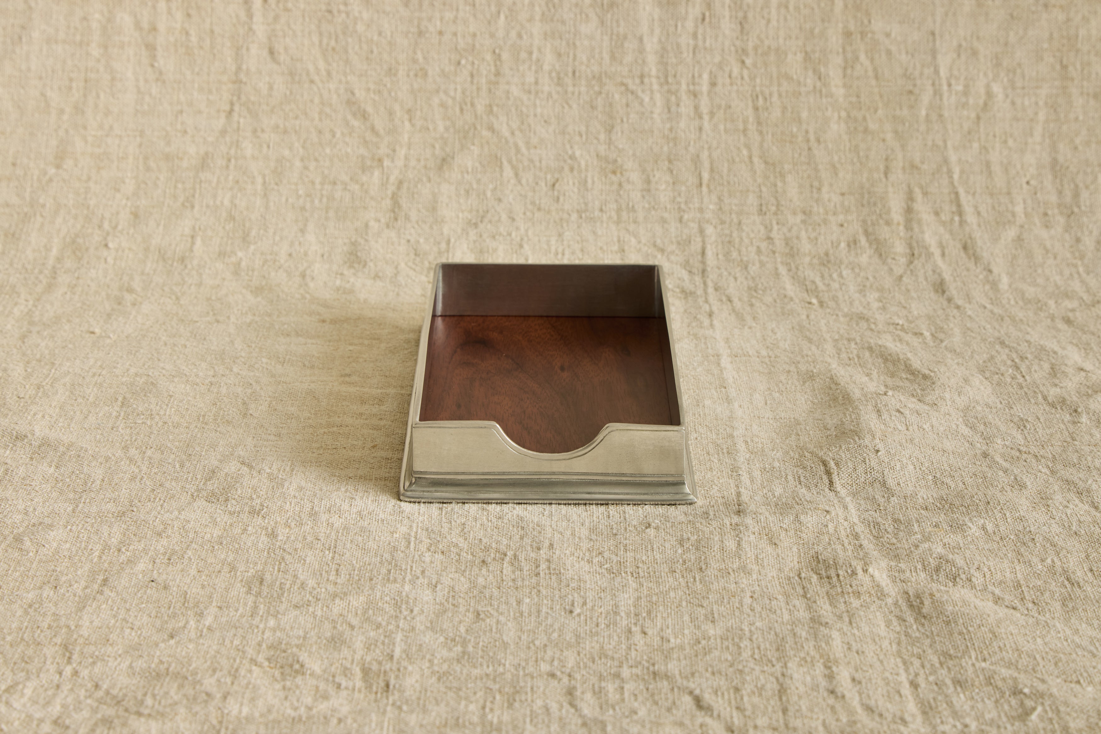 Pewter Guest Towel Box