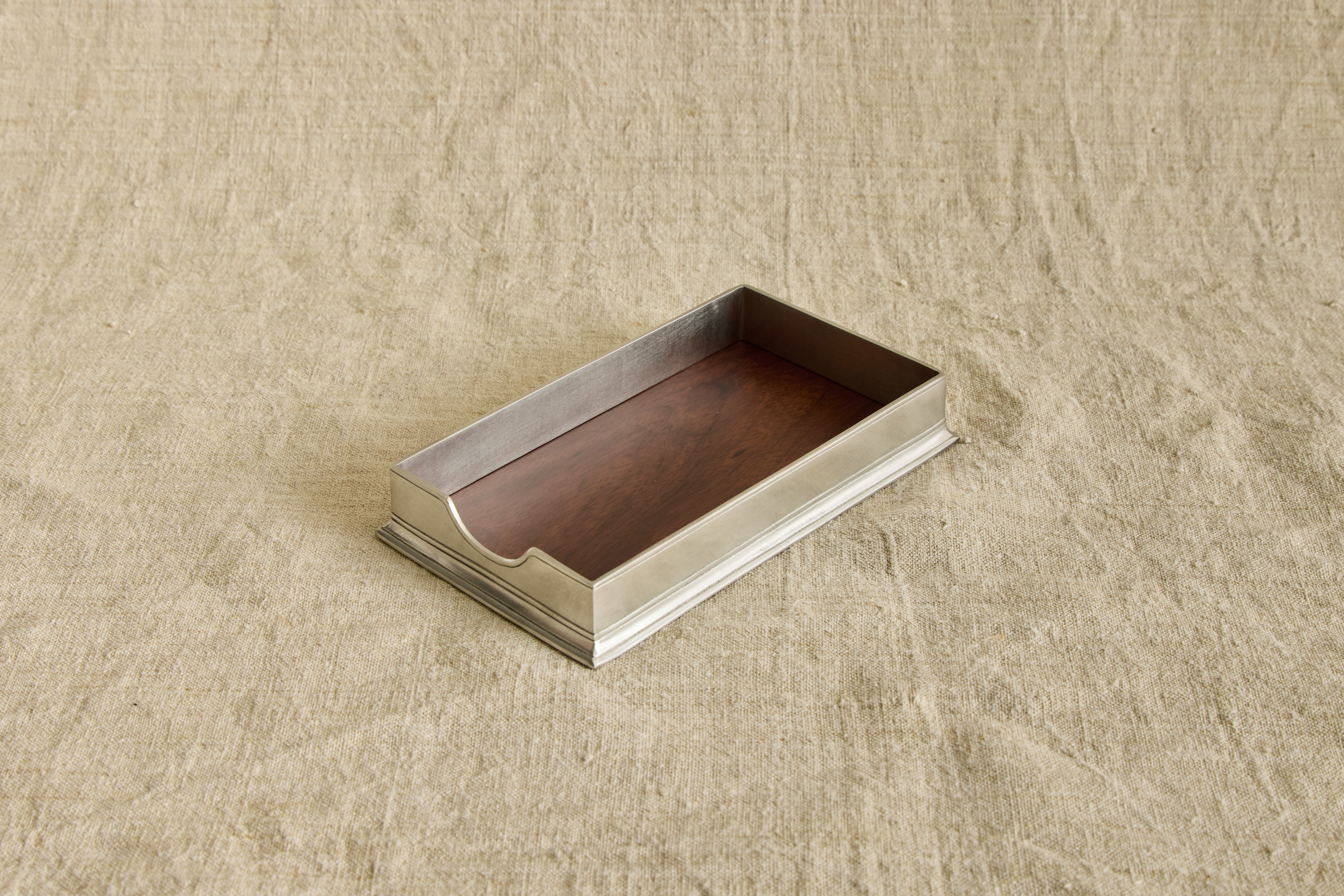 Pewter Guest Towel Box