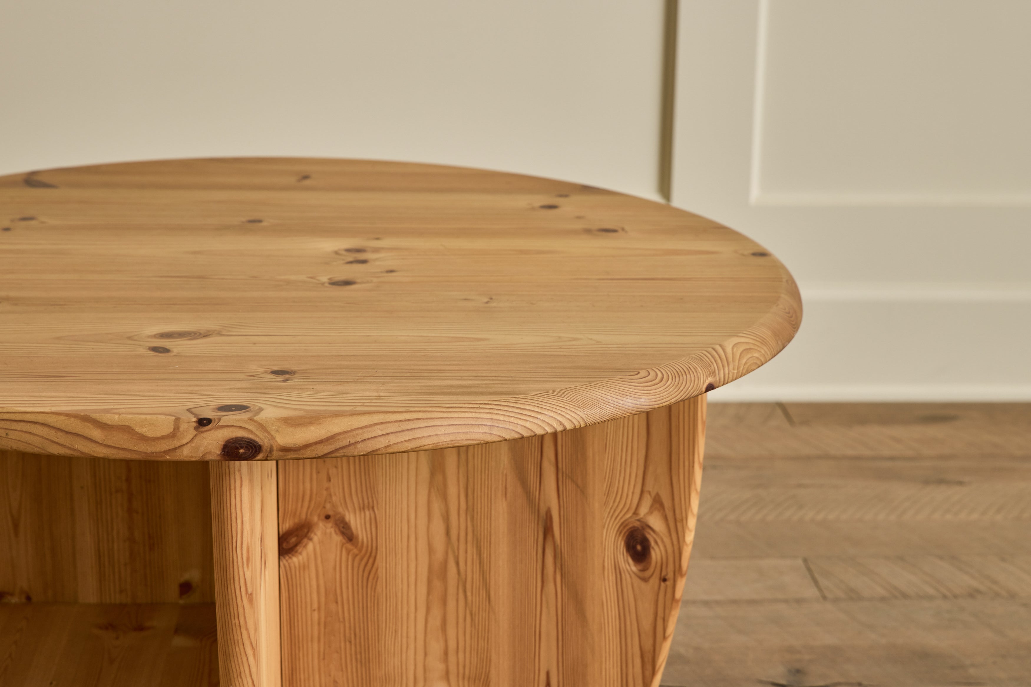 German Pine Wood Coffee Table