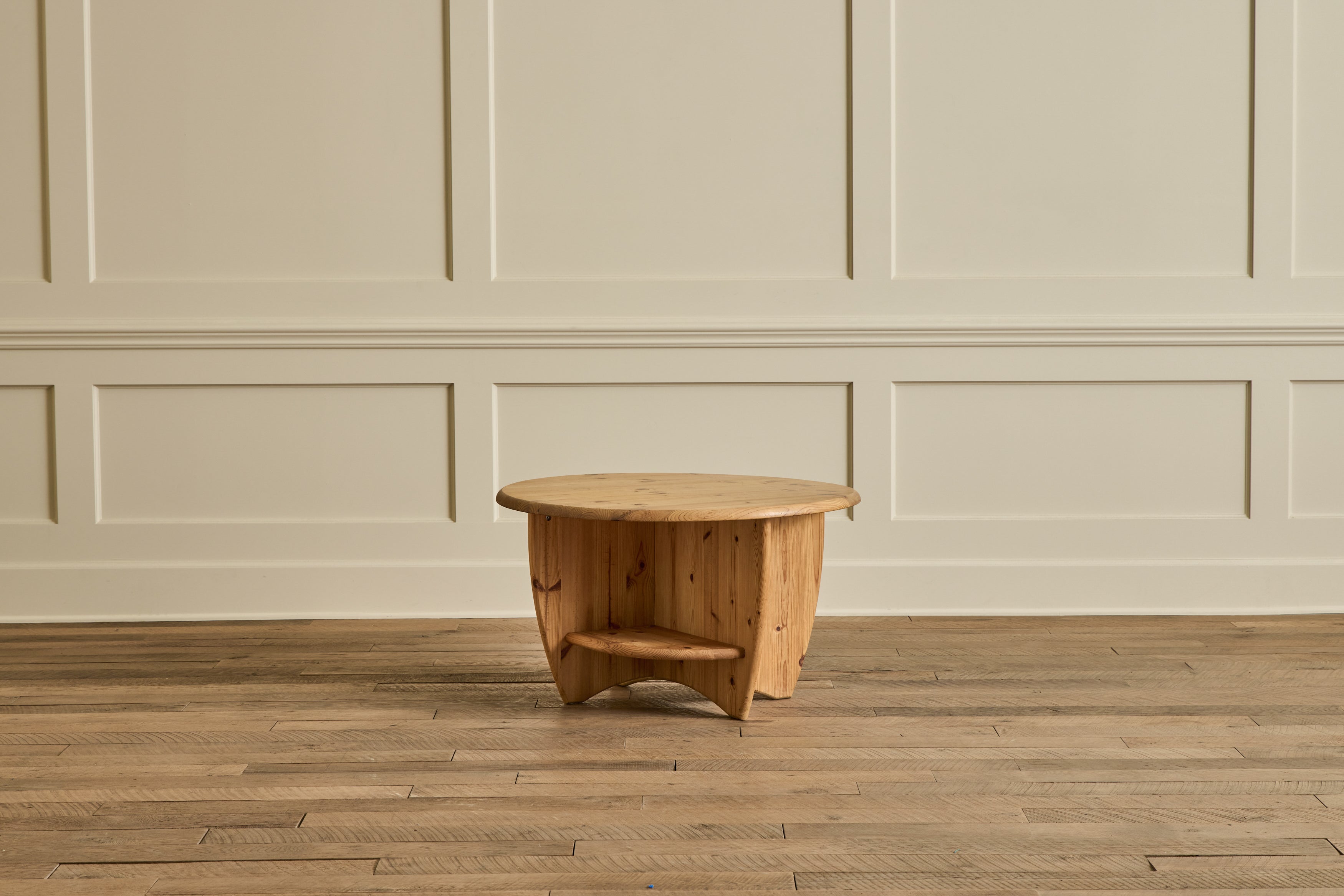 German Pine Wood Coffee Table