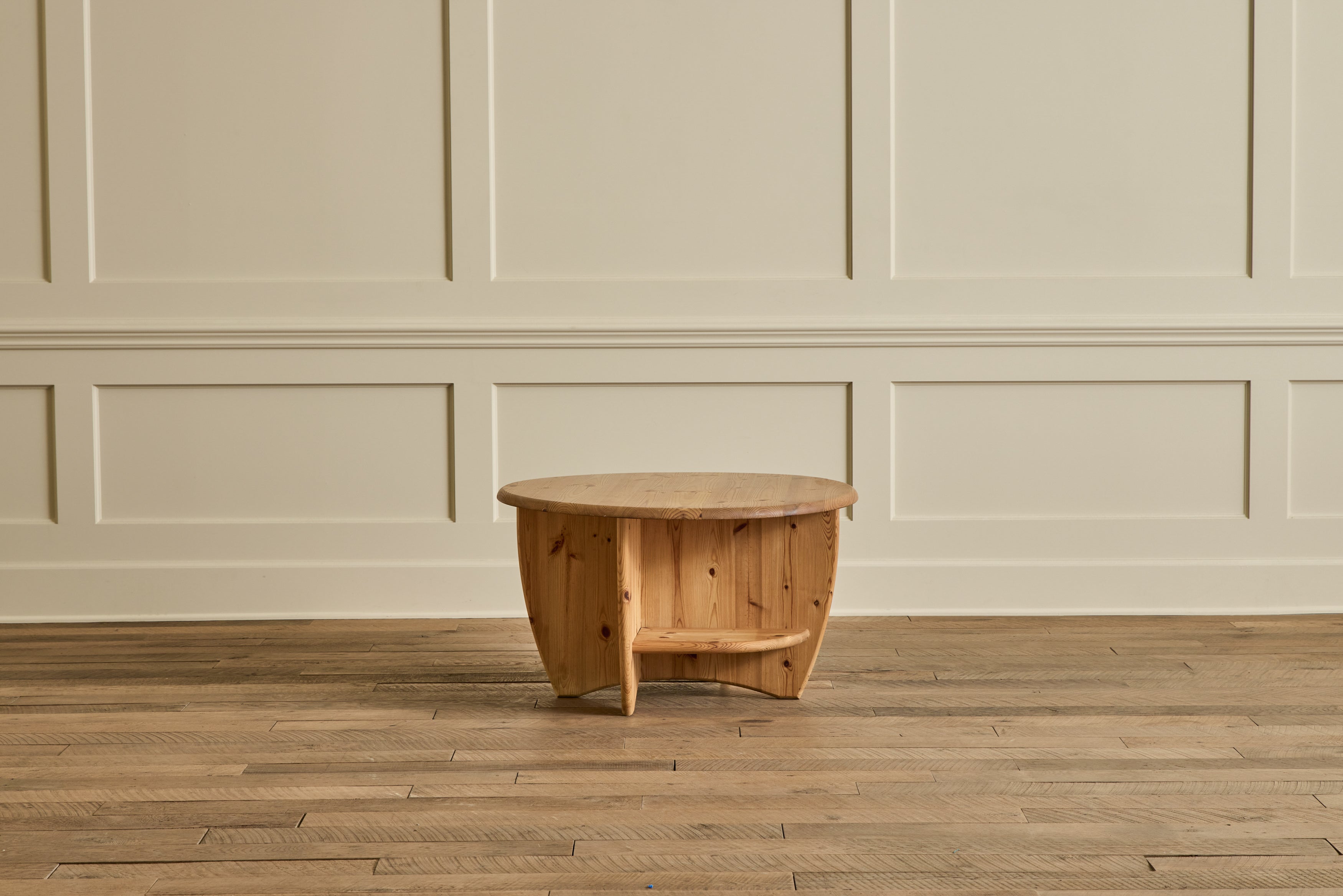 German Pine Wood Coffee Table