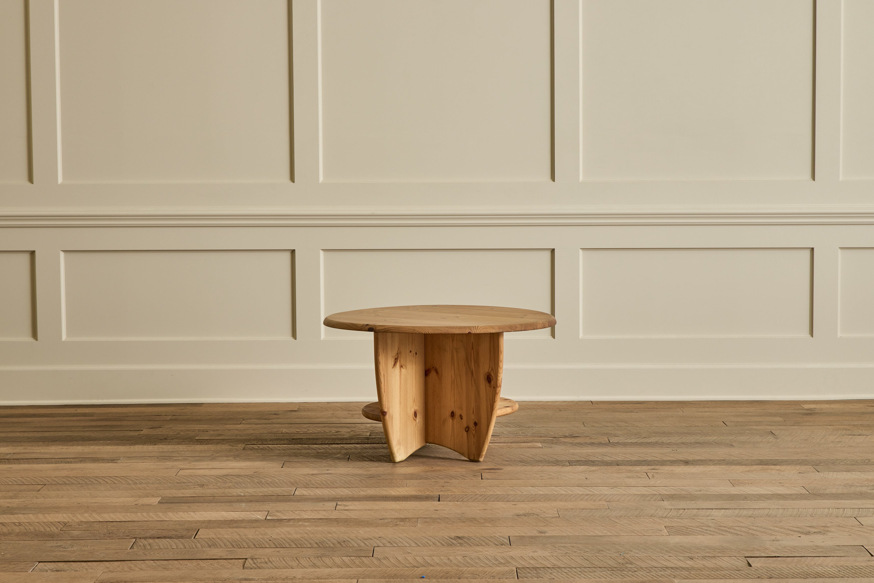 German Pine Wood Coffee Table