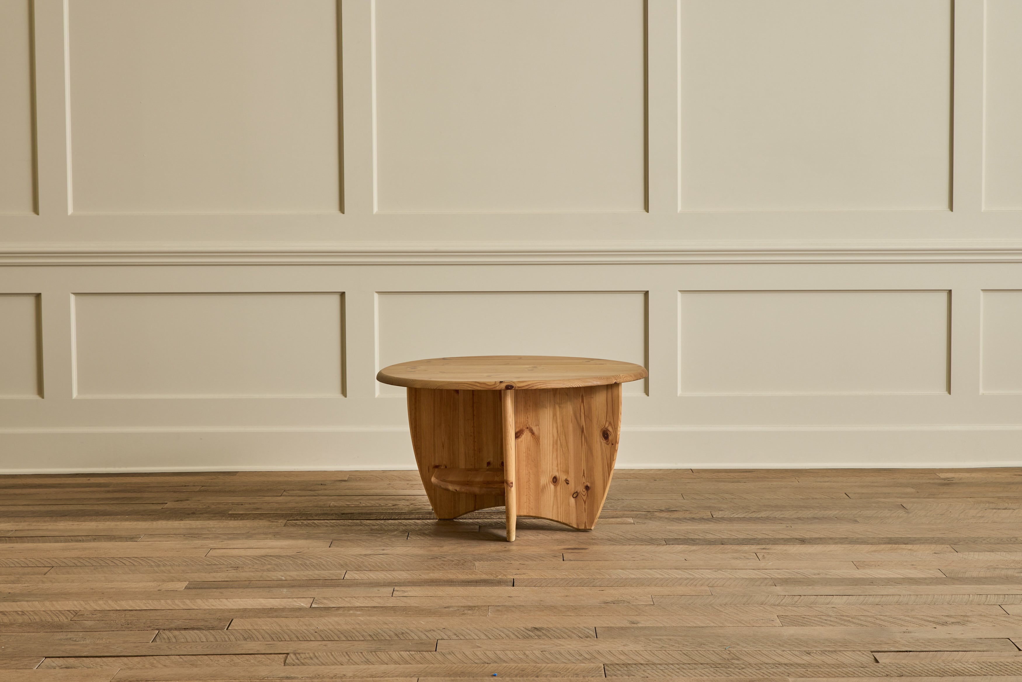 German Pine Wood Coffee Table