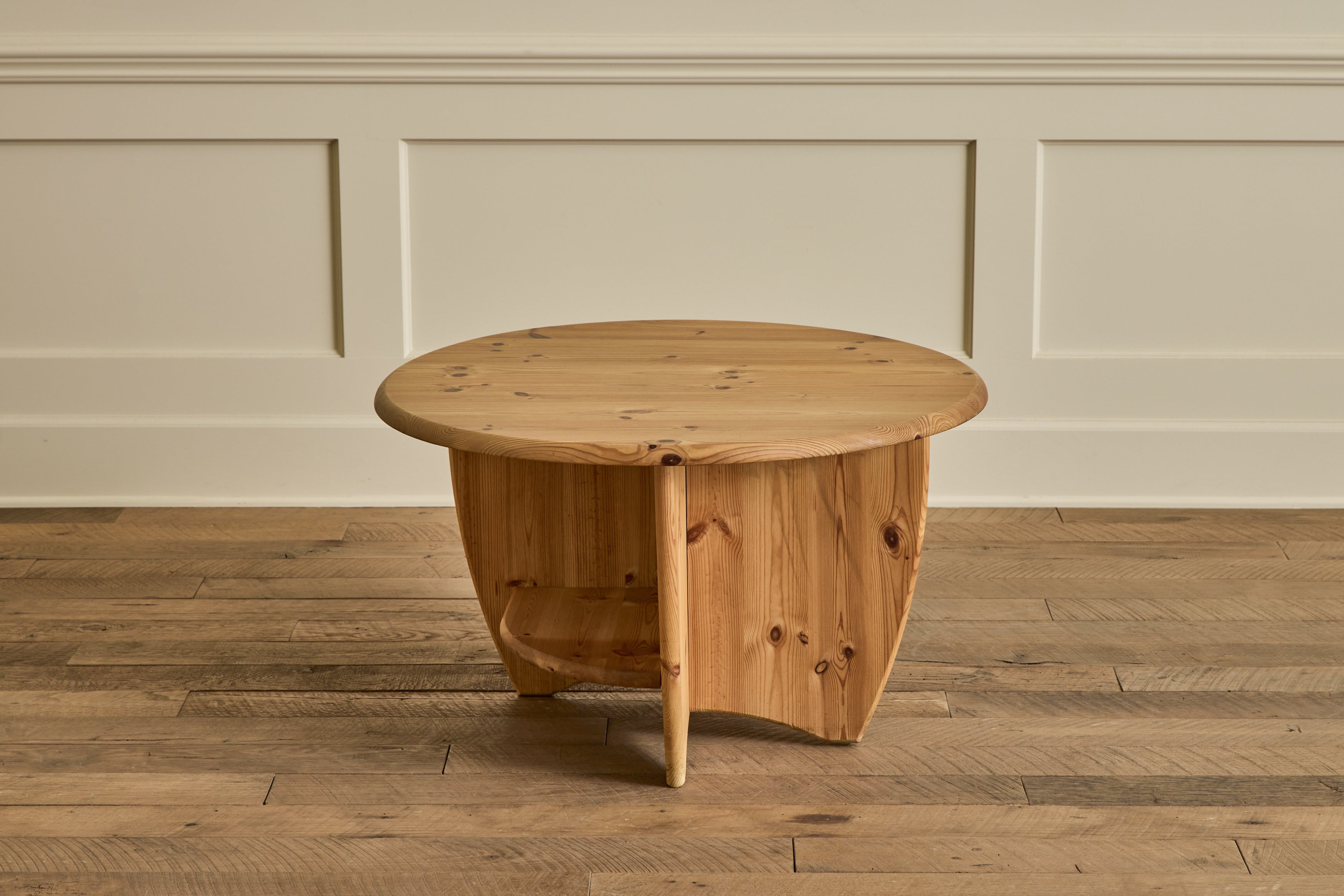 German Pine Wood Coffee Table
