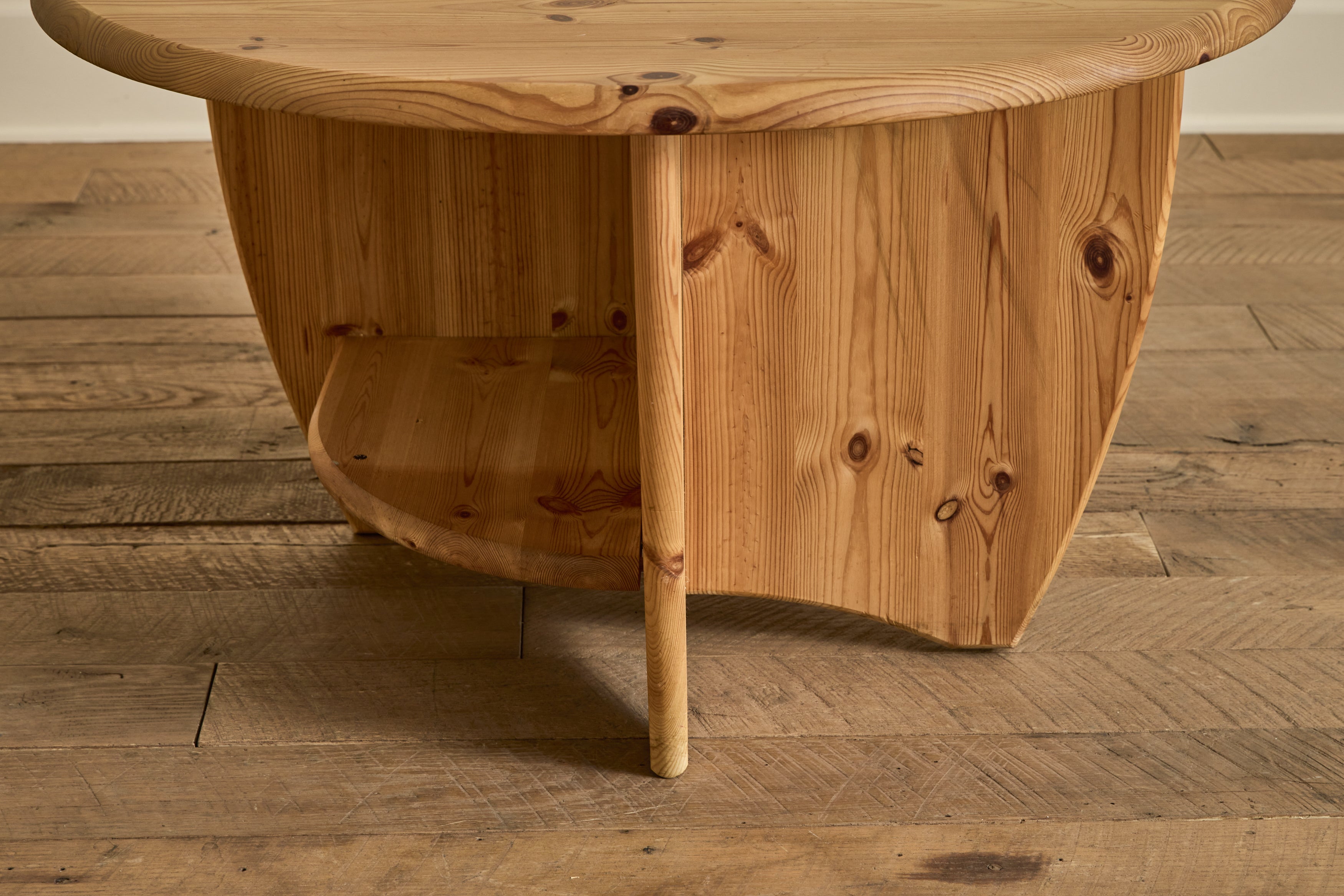 German Pine Wood Coffee Table