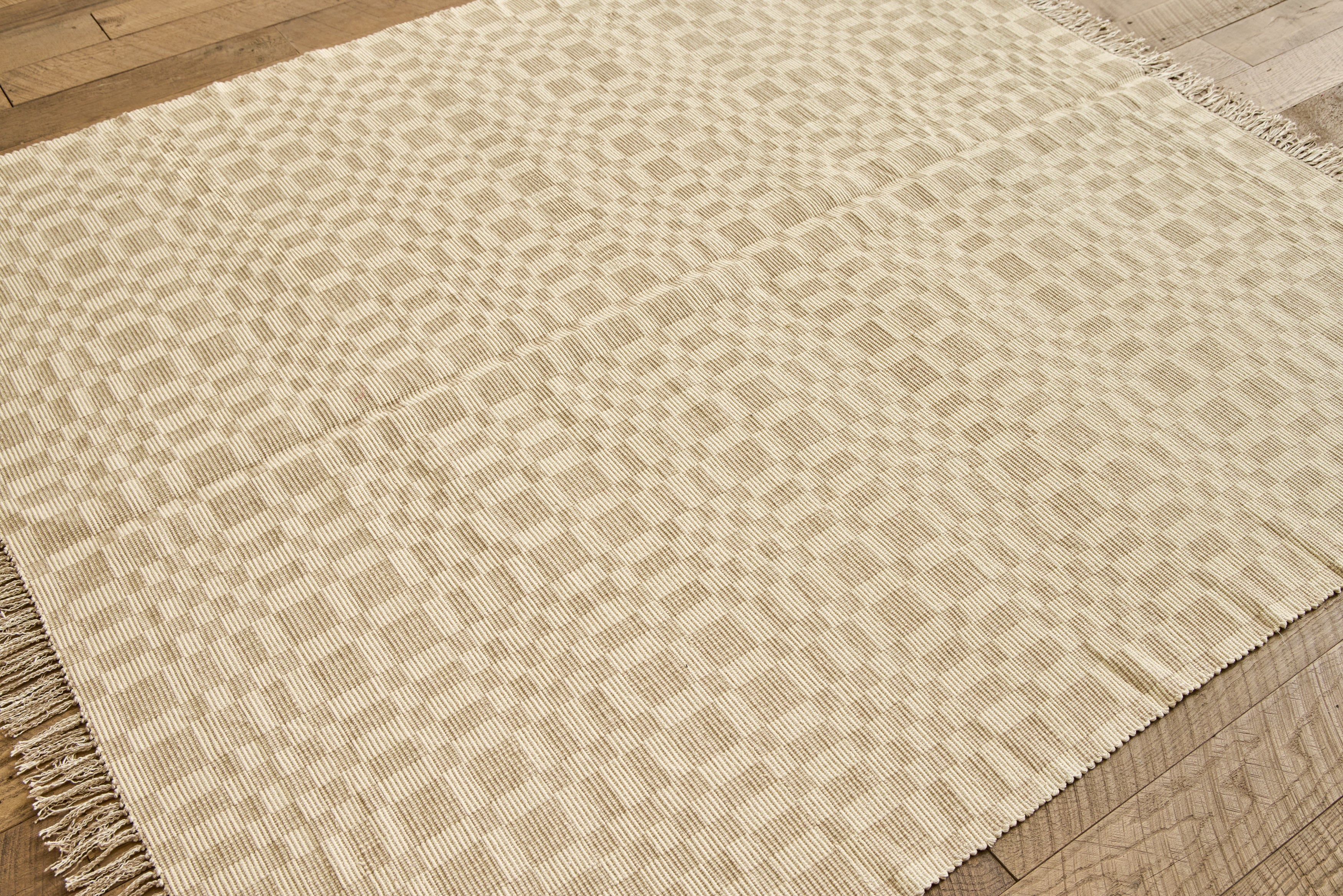 Geometric Checkerboard #34-L Rug