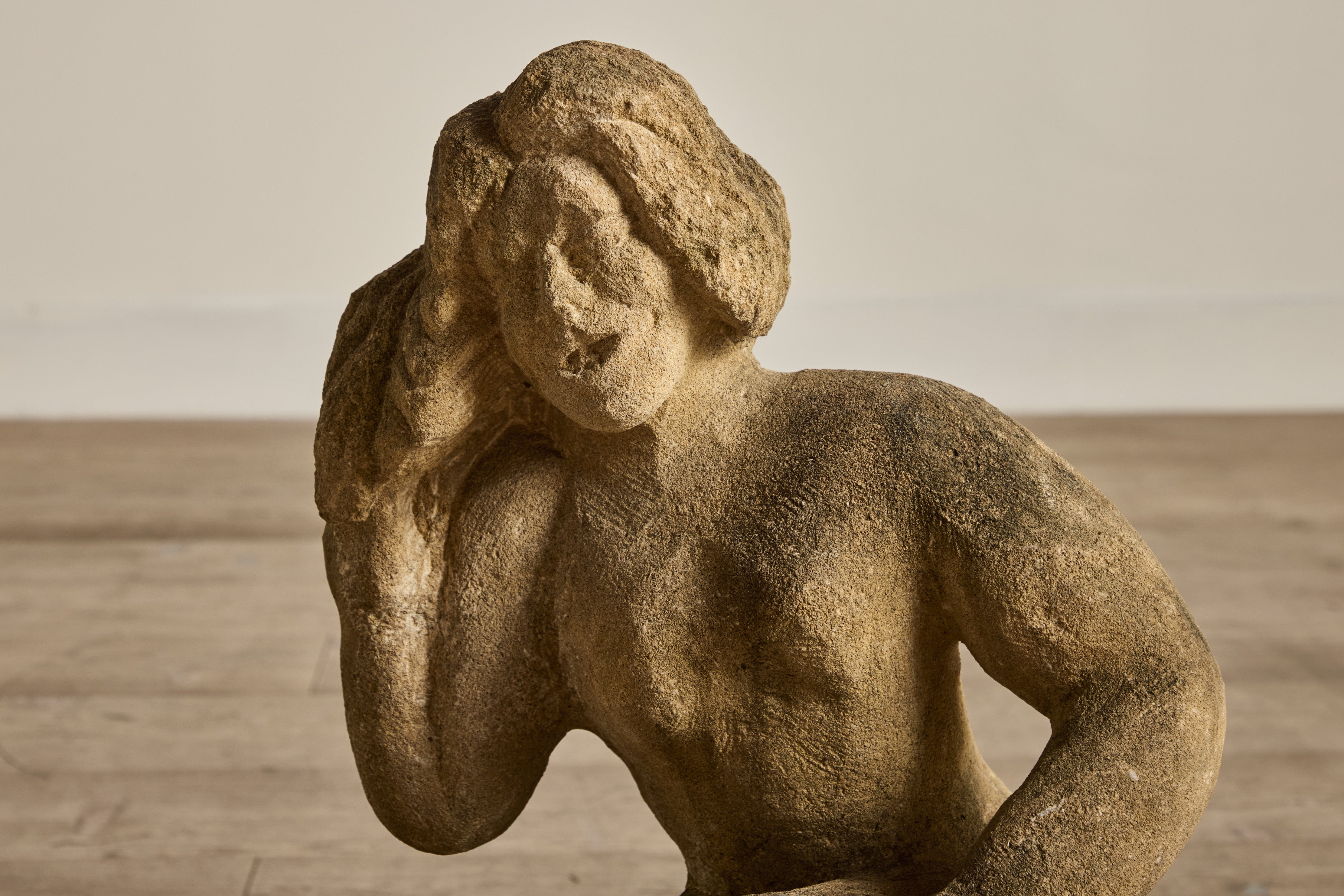 19th Century Female Stone Figure