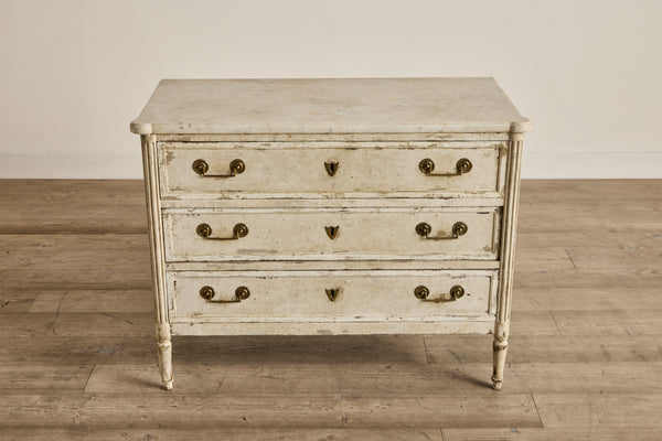 White Marble Top Dresser