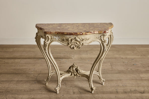 Marble Top Console Table