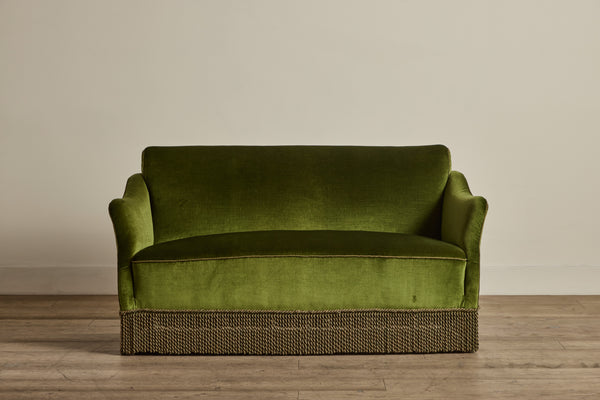 Swedish Mohair Fringe Sofa