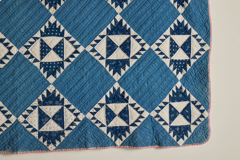 Indigo Patchwork Quilt