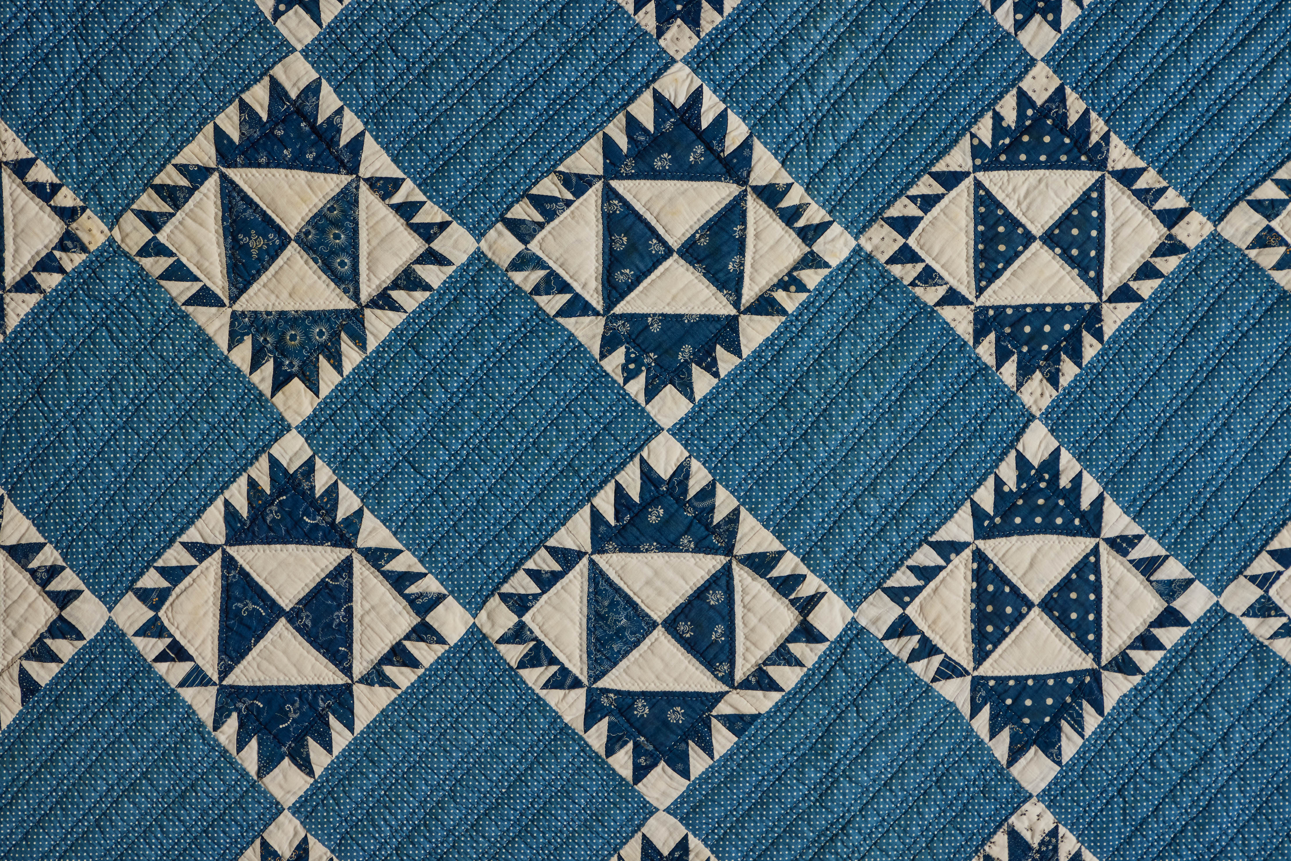 Indigo Patchwork Quilt