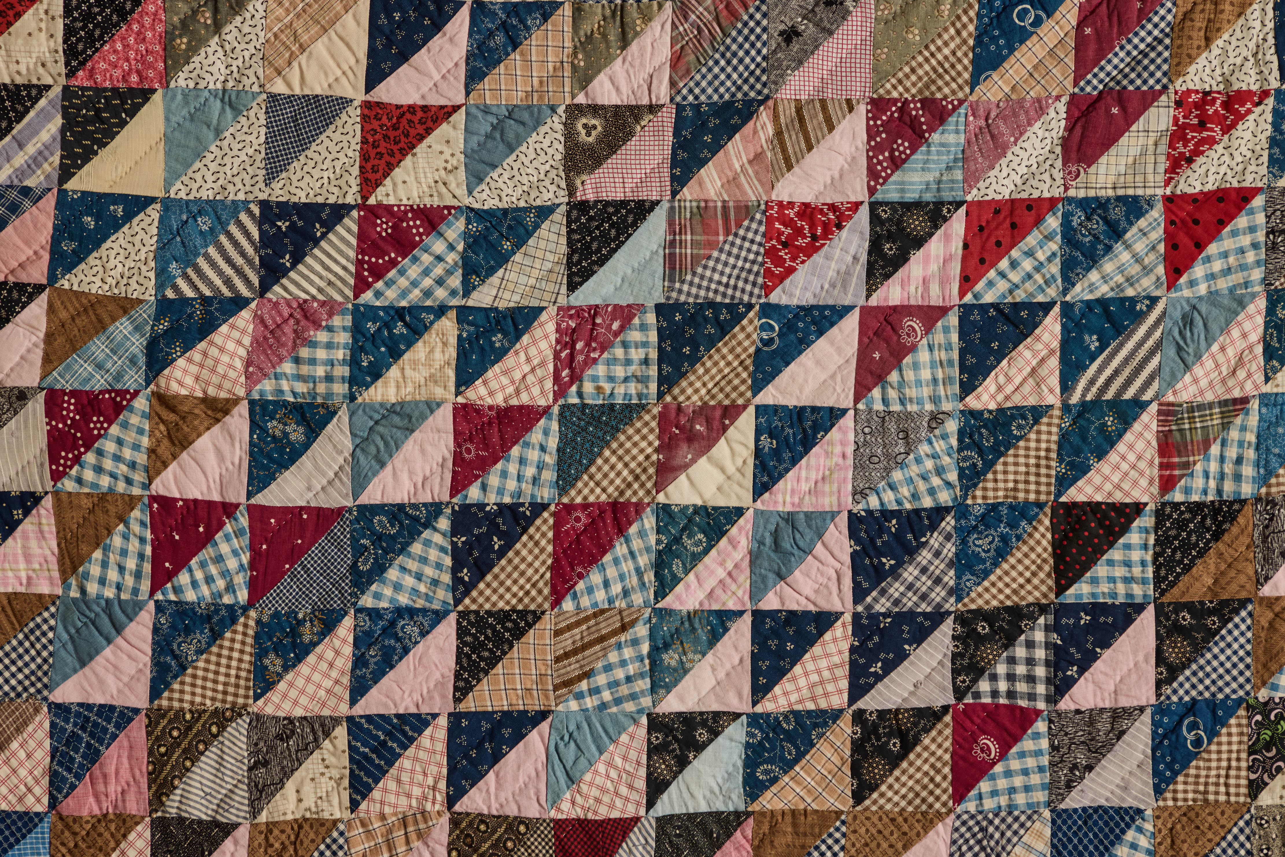 Triangle Patchwork Quilt