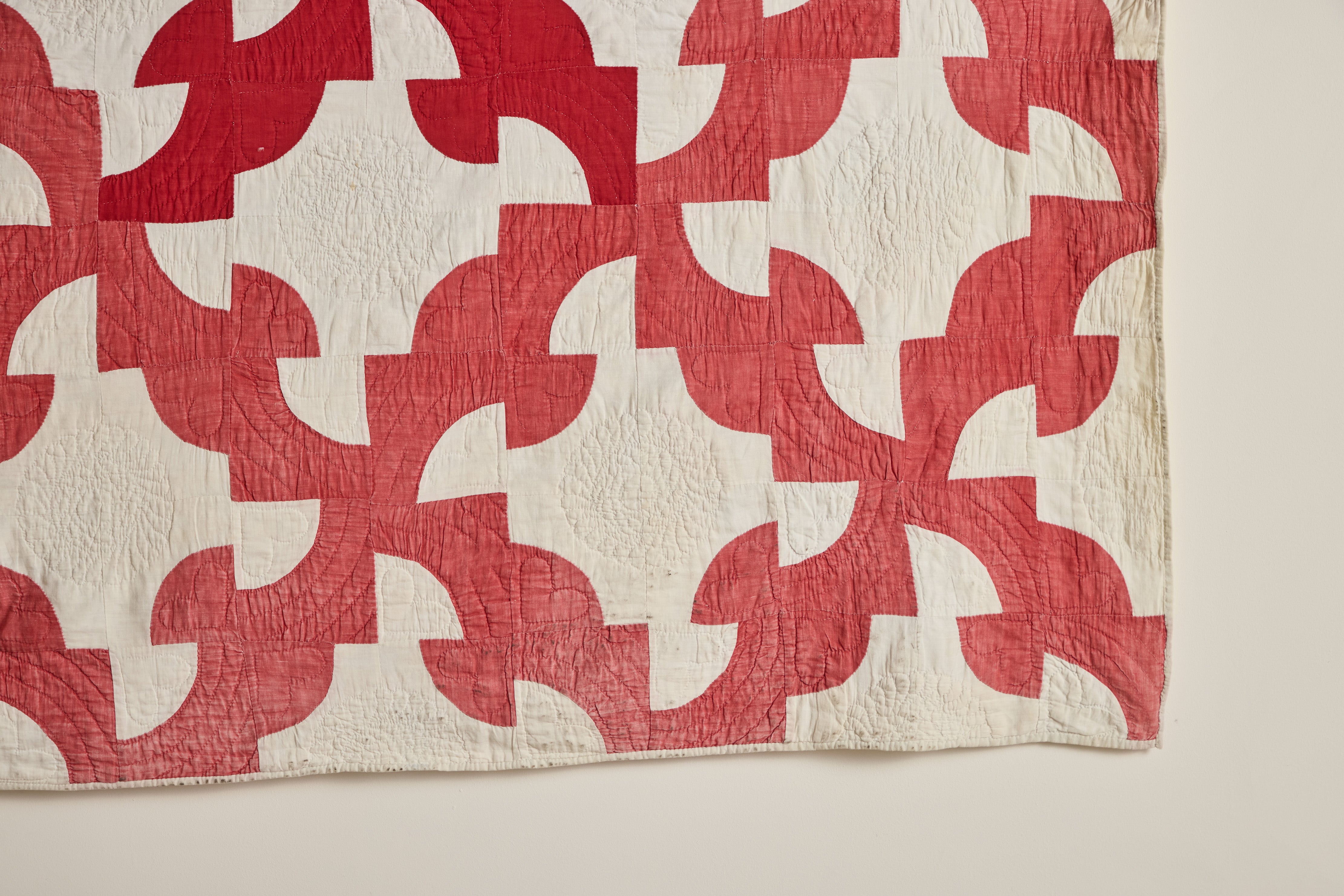 Crimson Patchwork Quilt