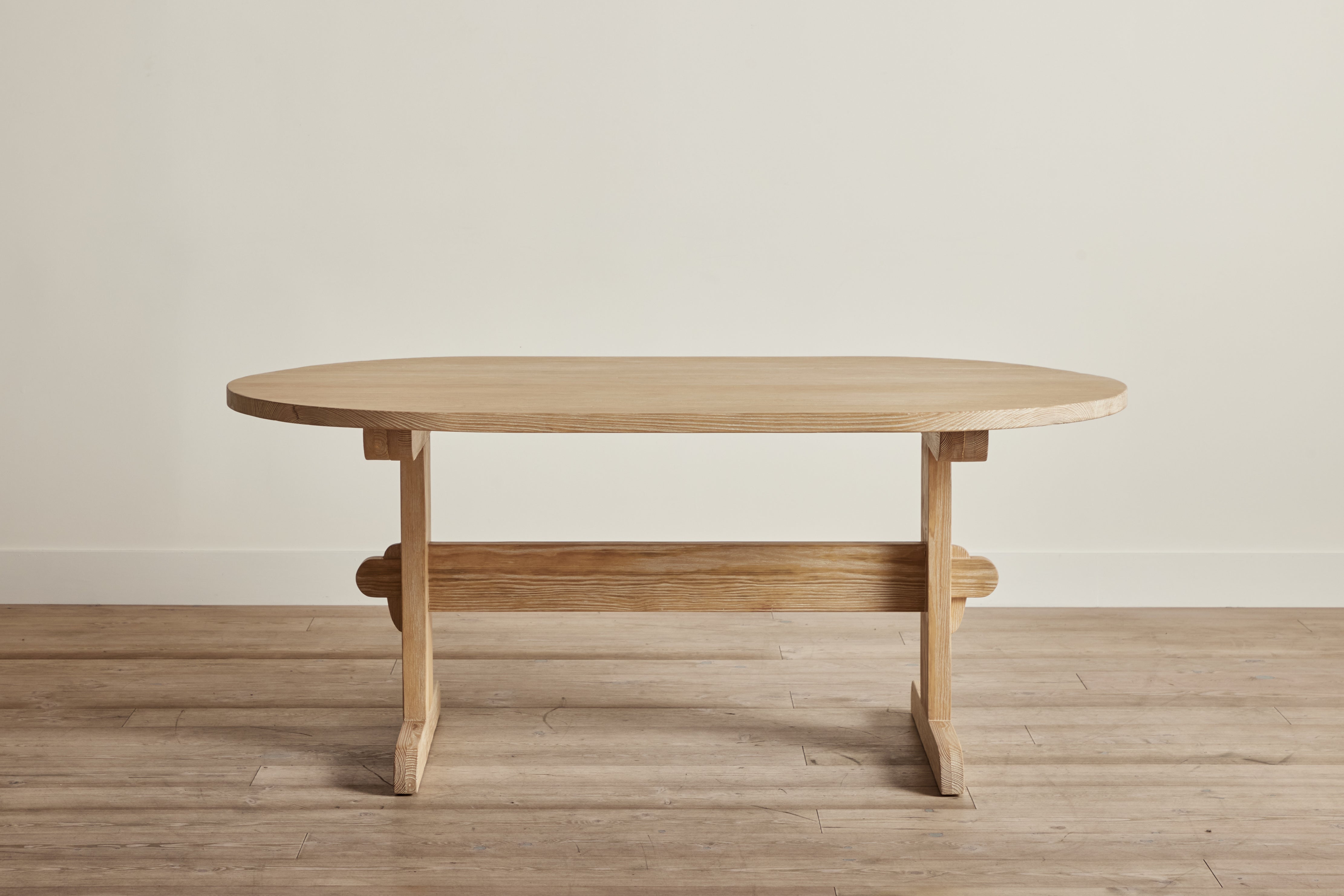 Nickey Kehoe 72" Oval Trestle Dining Table - In Stock