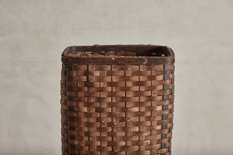 Tall Splint Wood Basket – Nickey Kehoe Inc.