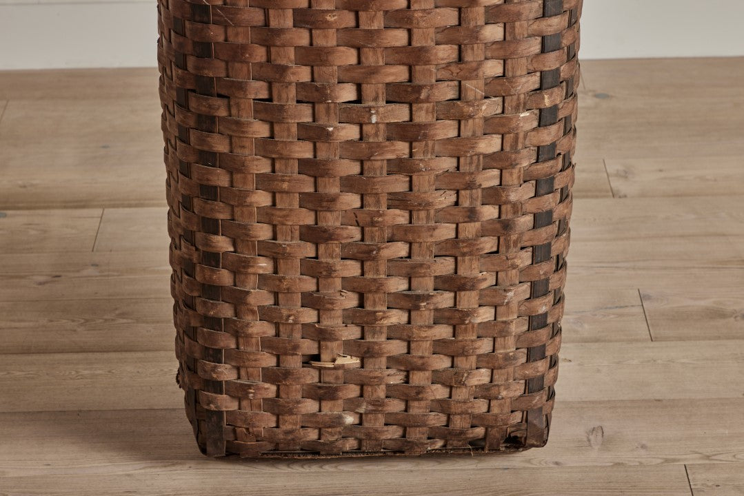 Tall Splint Wood Basket