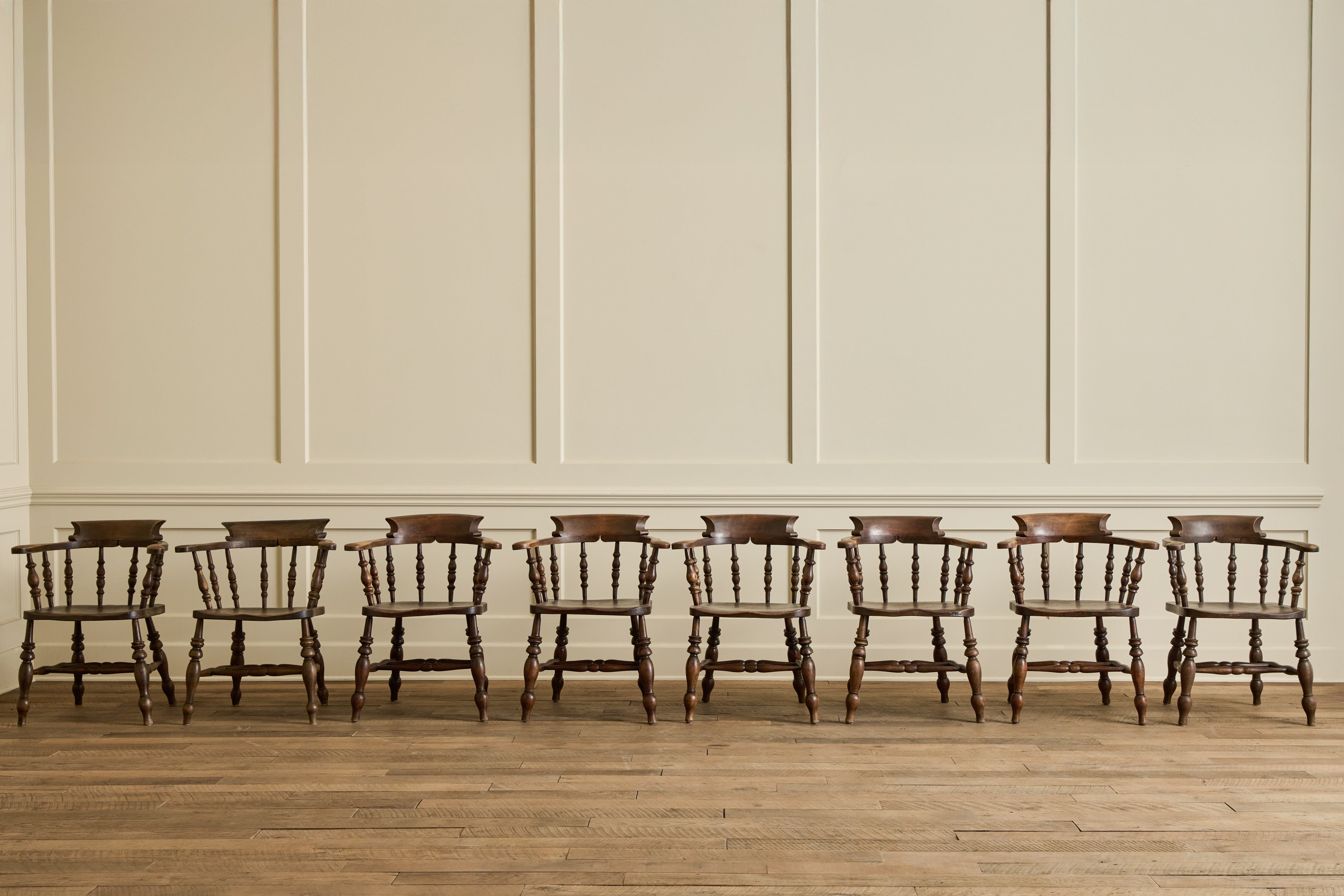 Set of 8 Barrel Back Chairs