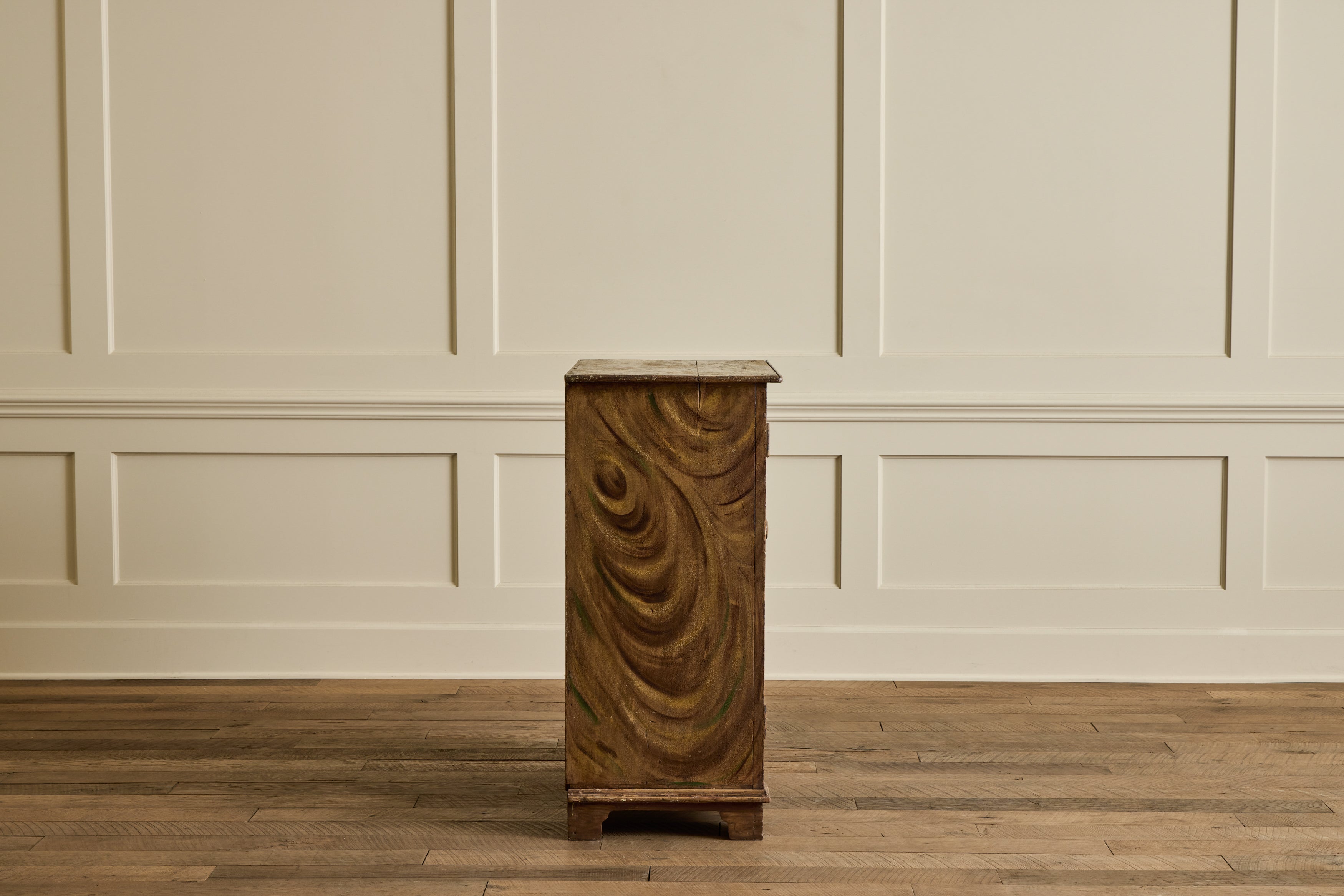 19th Century Grain Painted Cupboard
