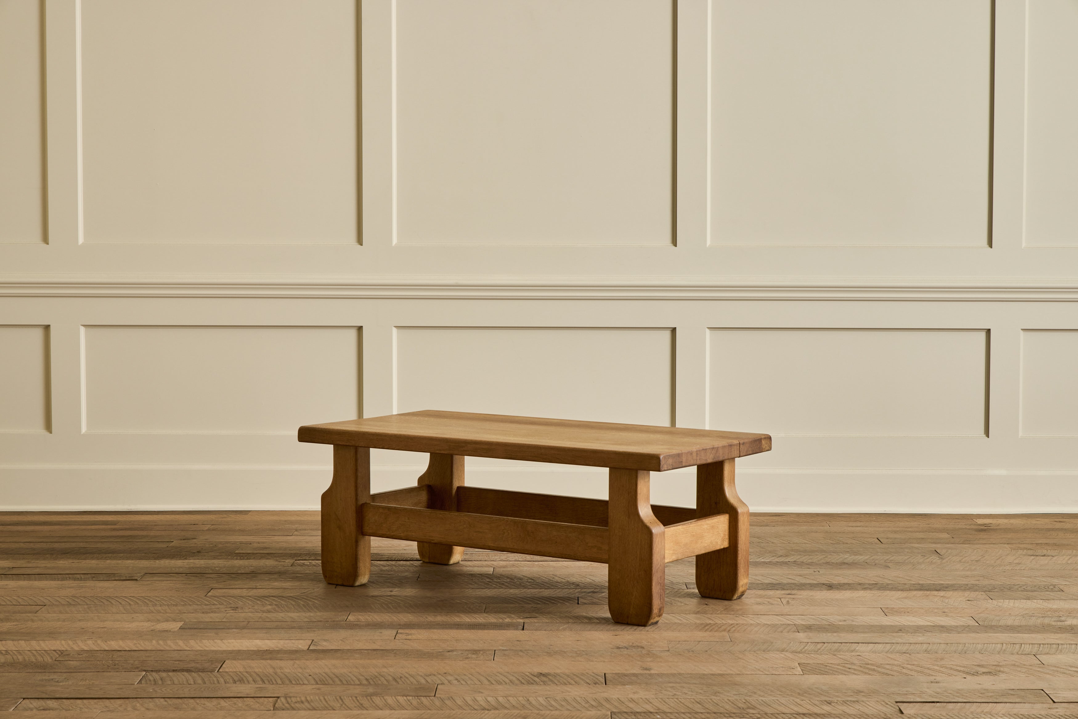 Brutalist Oak Coffee Table