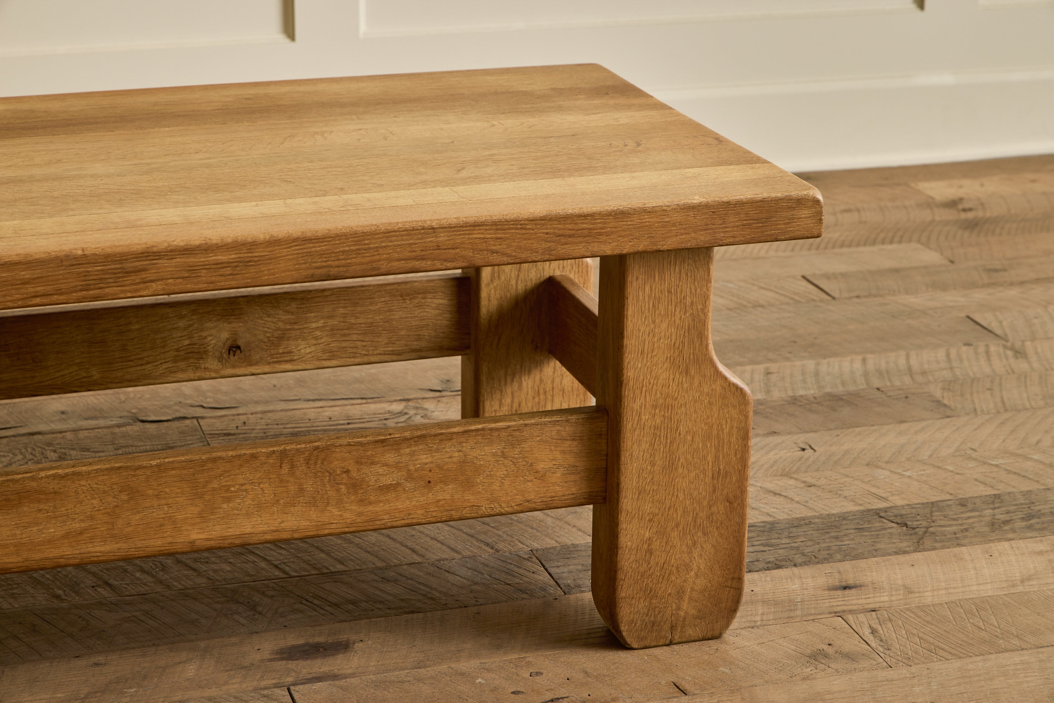 Brutalist Oak Coffee Table
