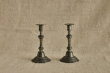 Pair of Pewter Candlestick Holders