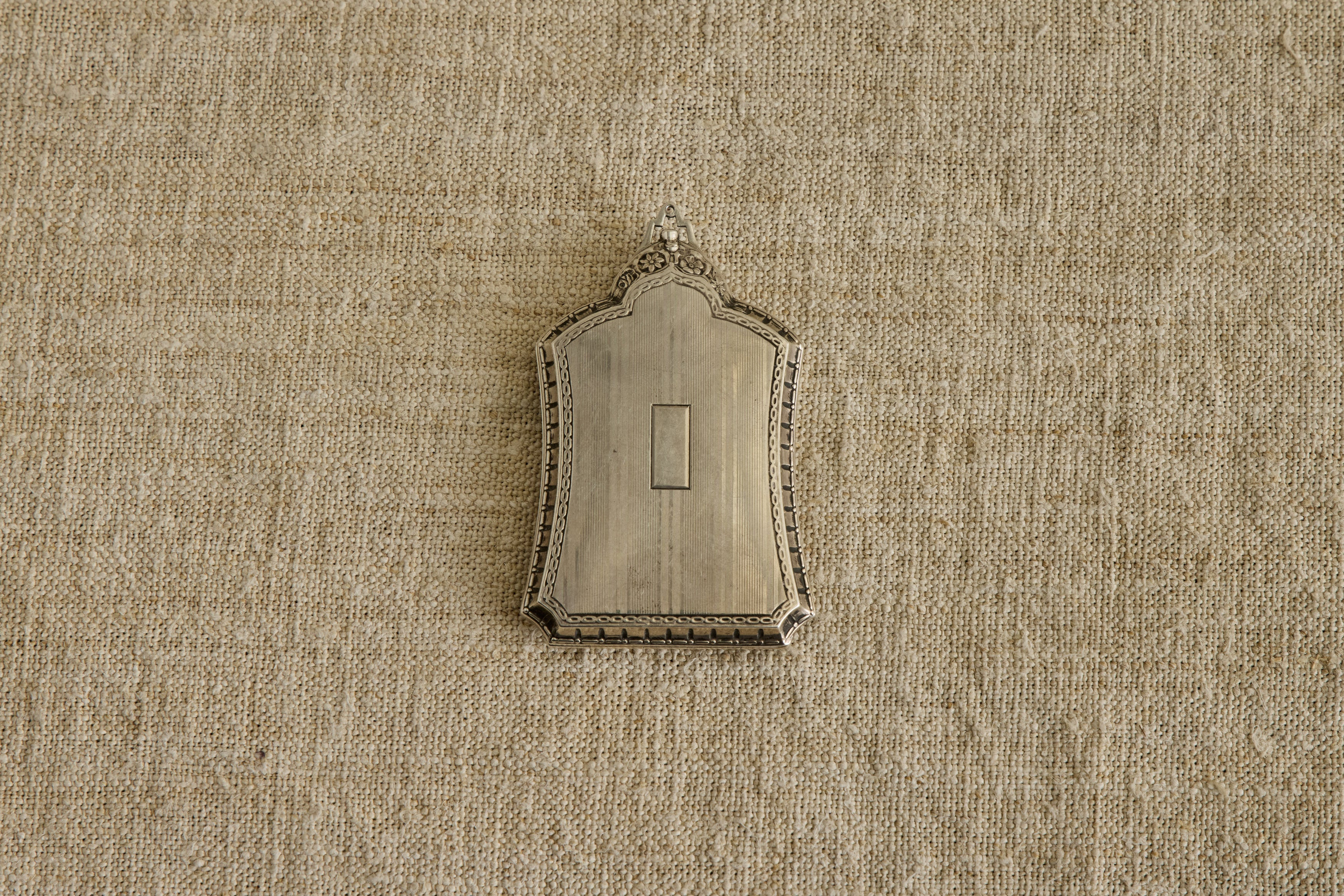 Silver Makeup Compact