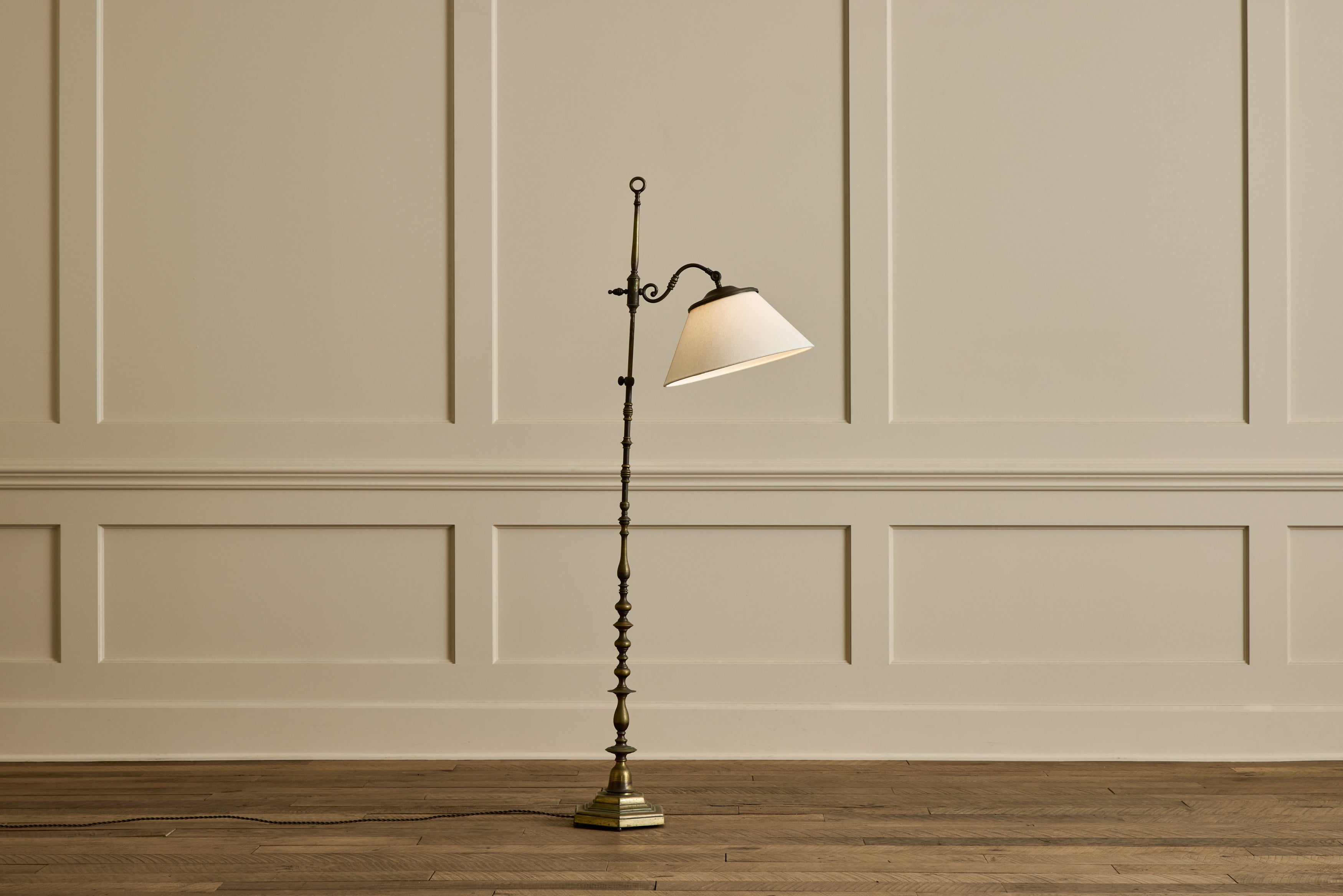 Ornate Brass Reading Lamp