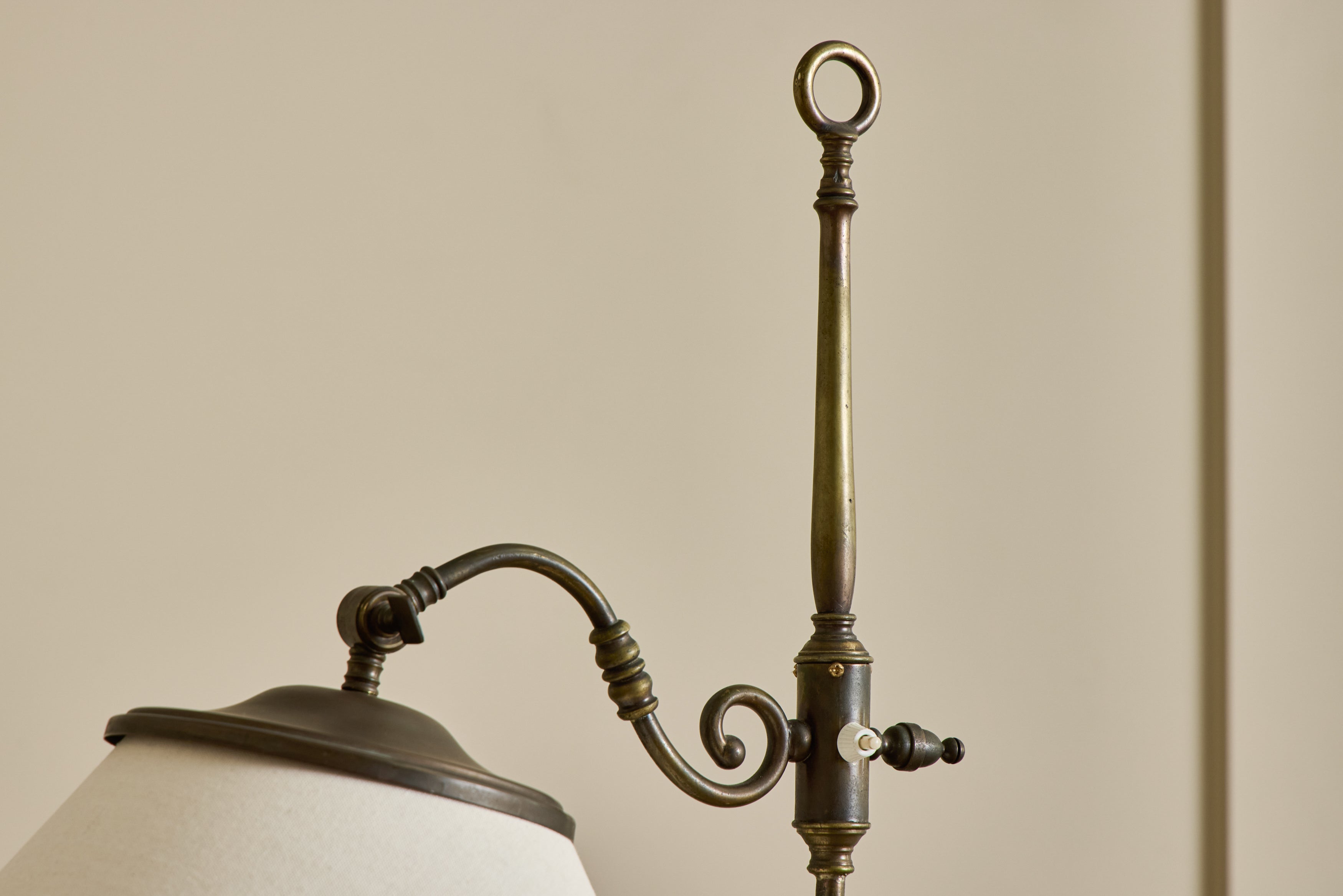 Ornate Brass Reading Lamp