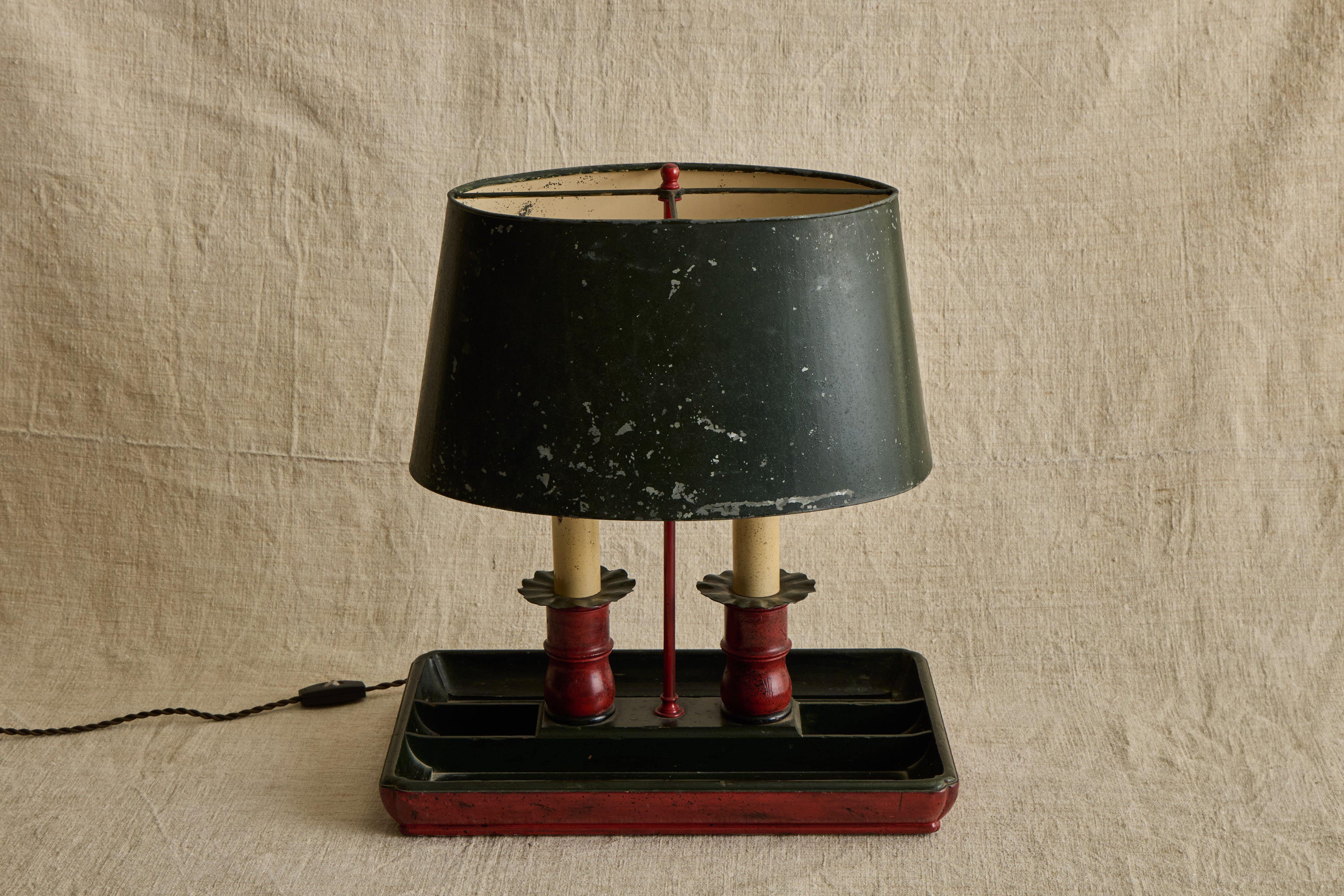 Metal Desk Lamp with Tray
