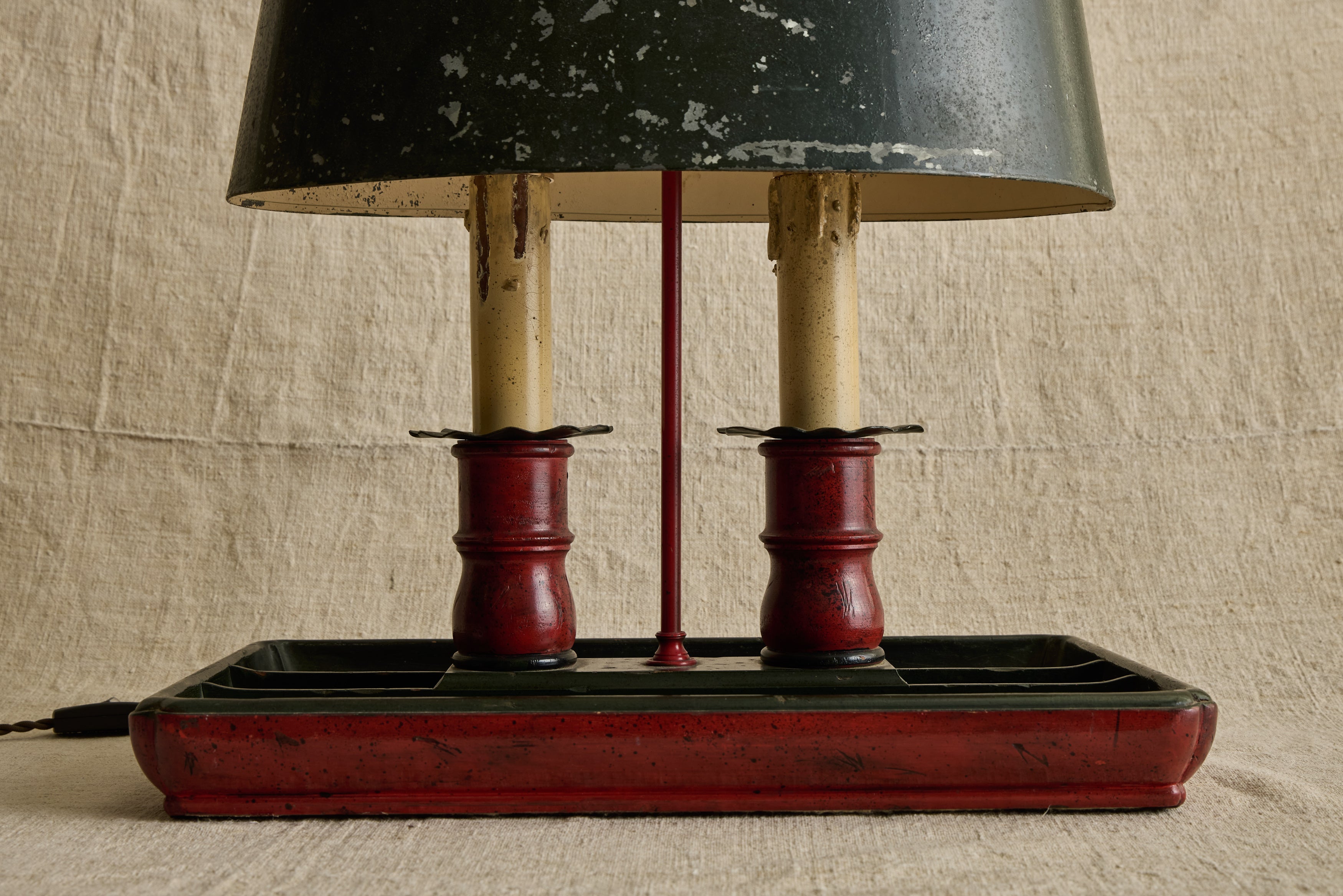 Metal Desk Lamp with Tray
