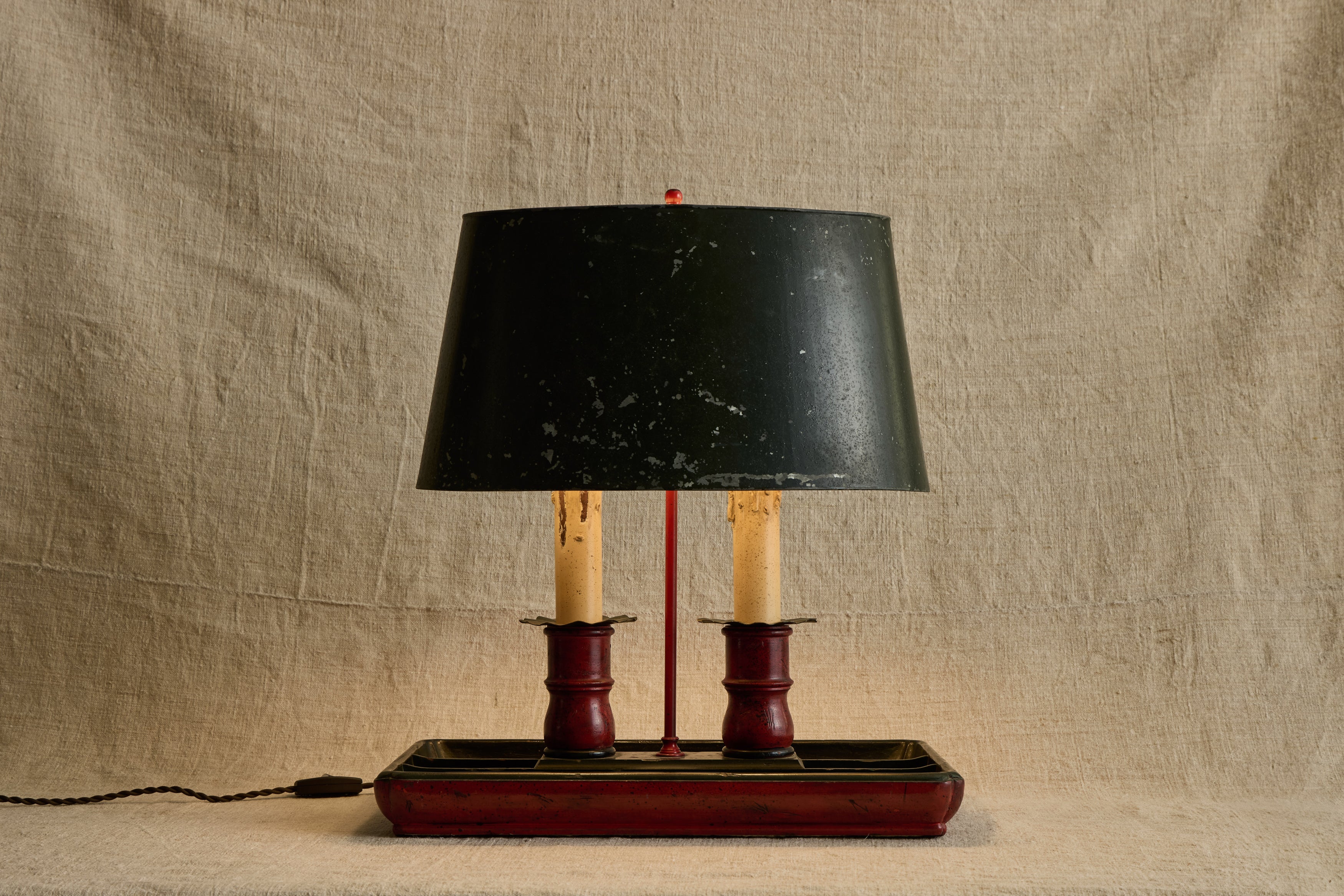 Metal Desk Lamp with Tray