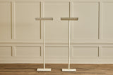 1980s White Metal Floor Lamp