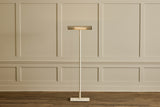 1980s White Metal Floor Lamp
