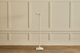 1980s White Metal Floor Lamp