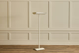 1980s White Metal Floor Lamp