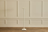 1980s White Metal Floor Lamp