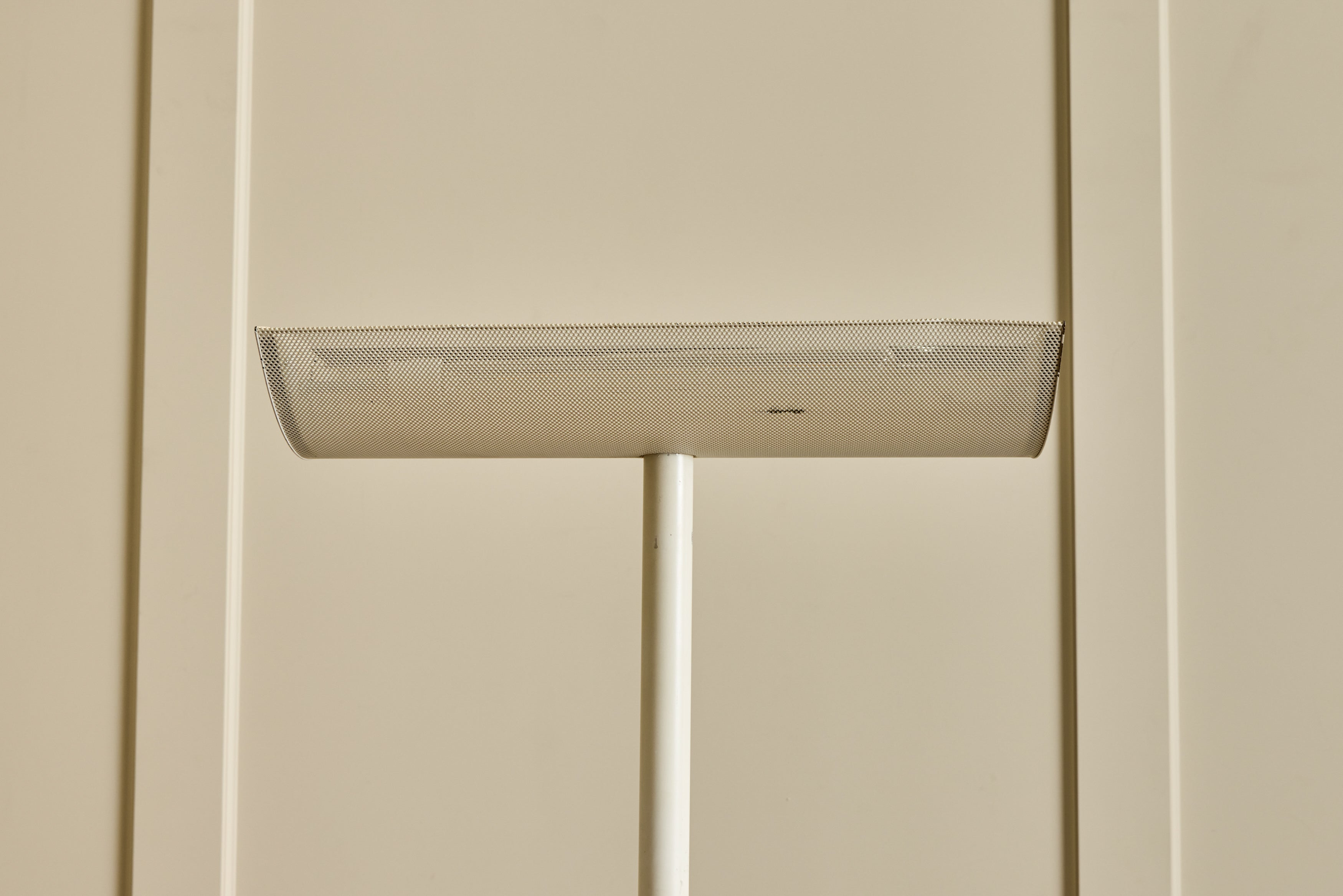 1980s White Metal Floor Lamp