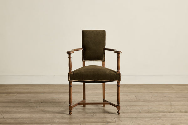 Pair of Suede Side Chairs