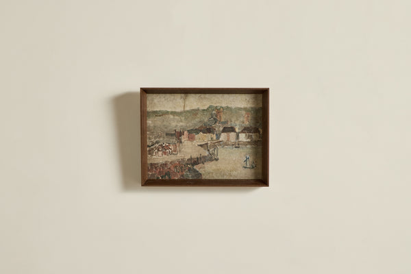 Harbor Oil Painting