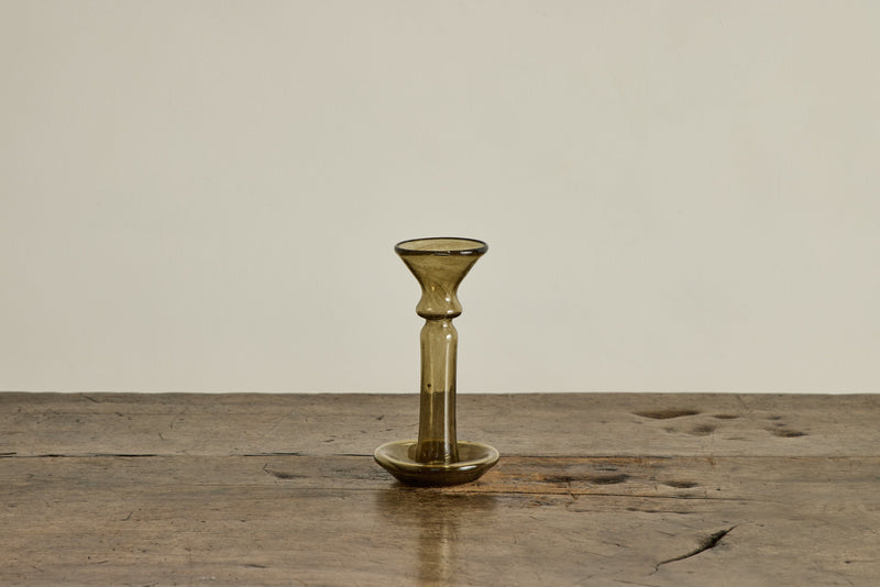 Glass Candle Holder in Fume
