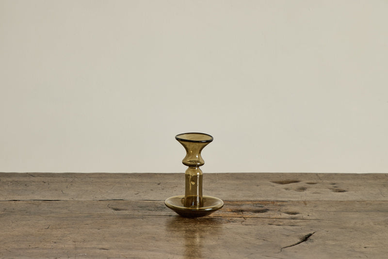Glass Candle Holder in Fume