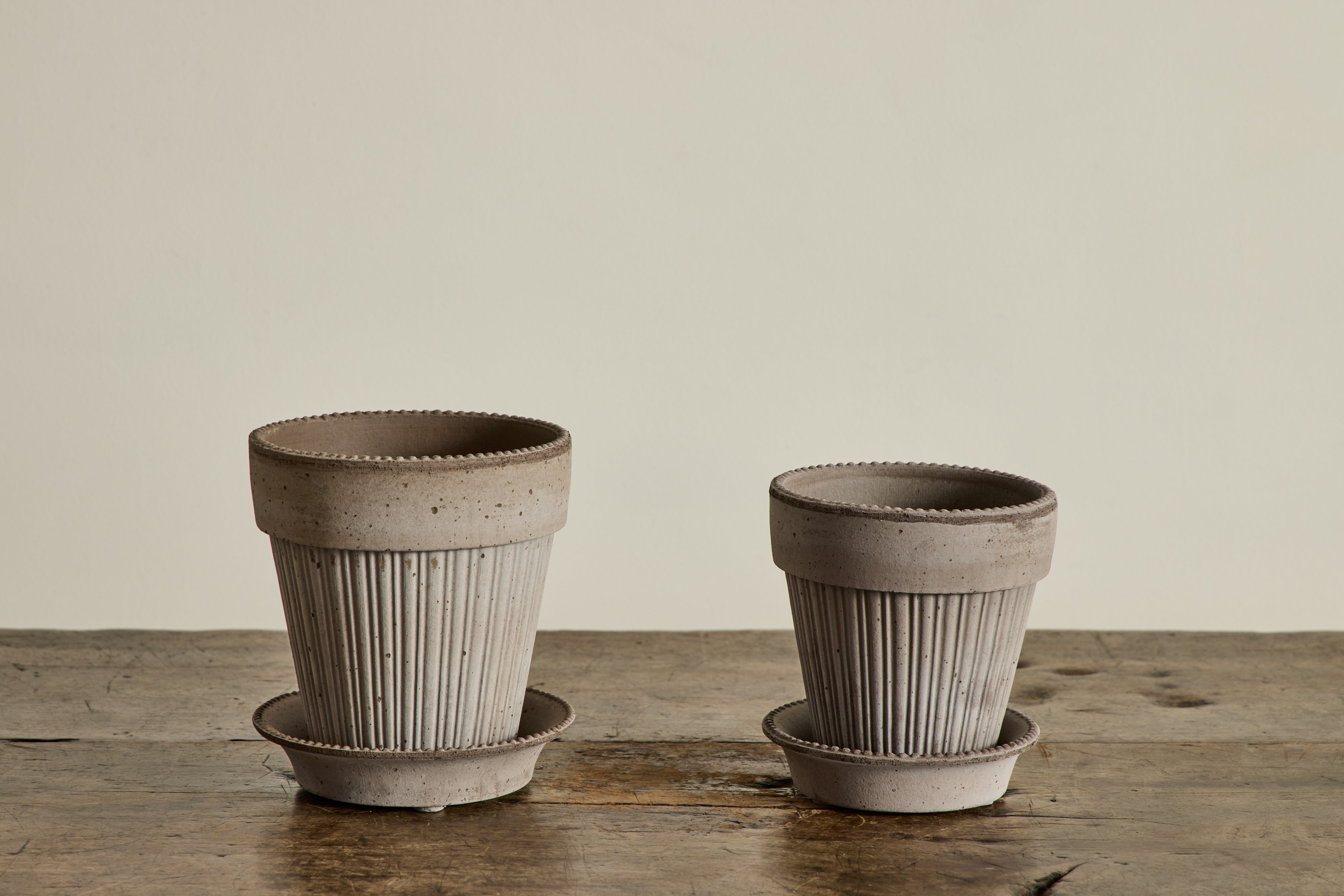 Simona Terracotta Pot & Saucer Set