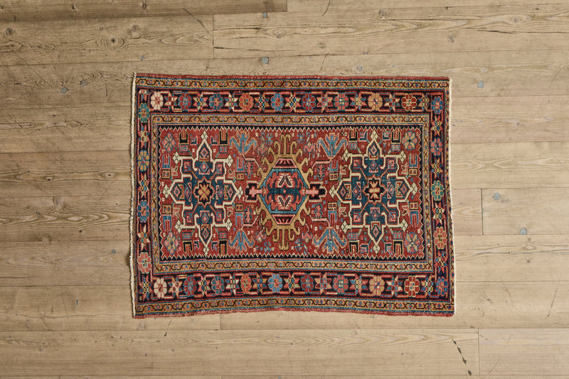 Heriz Scatter Rug 3’4 X 4’3
