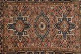 Pink Heriz Throw Rug 3’4 X 4’2