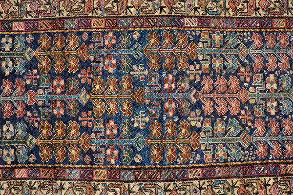 Navy Botanical Rug 3’3 X 5’11